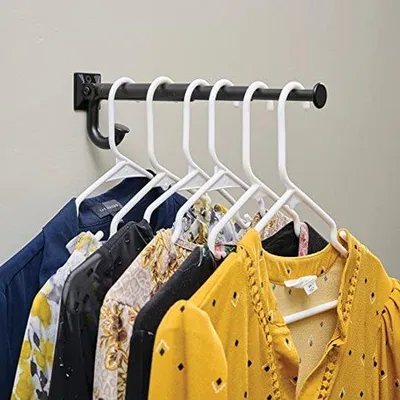 Produktbild von Wandhaken aus Kunststoff, weiß, 1 Stück, für Wandorganisation, Kleidung, Taschen, Handtücher