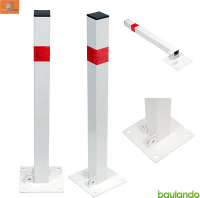 Produktbild von Parkplatzpfosten, H=60 cm, 50 x 50 mm, für Vorhängeschloss