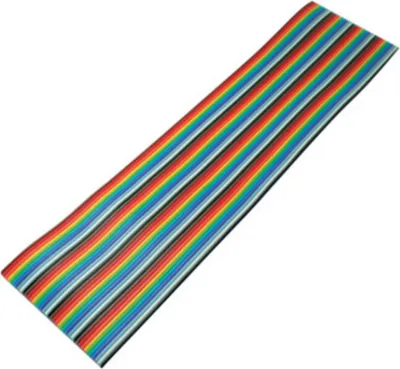 Produktbild von Flachkabel farbig Raster 1,27mm 40 pin 10m