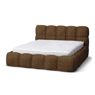 Zdjęcie produktu dla Łóżko tapicerowane Mevy 180x200 z podstawą łóżka - komfort i nowoczesny design w jednym