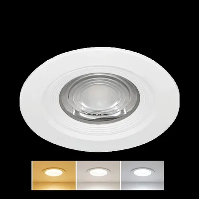 Produktbild von Braytron LED Einbaustrahler IP54 LED Spot 7W 3CCT Bad Einbauspot schwarz Feuchtraum 630 Lumen Weiß