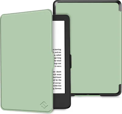 Produktbild von Fintie Hülle für 6" Kindle (11. Generation) – 2024/2022, Leichte Case Schutzhülle mit Auto Schlaf/Wach Funktion für 6 Zoll Kindle Basic 2024, Agavengrün