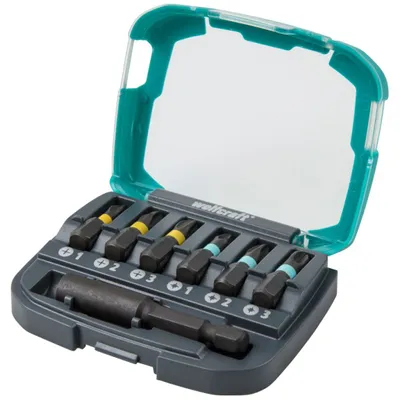 Produktbild von wolfcraft 7-tlg. Impact-Schraubendreher-Bit-Satz 2974000