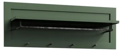 Produktbild von Wandgarderobe Wandablage Hakenleiste mit Kleiderstange Garderobenleiste