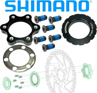 Produktbild von Shimano Fahrrad Bremsscheiben Adapter 6-Loch auf Centerlock SM-RTAD05