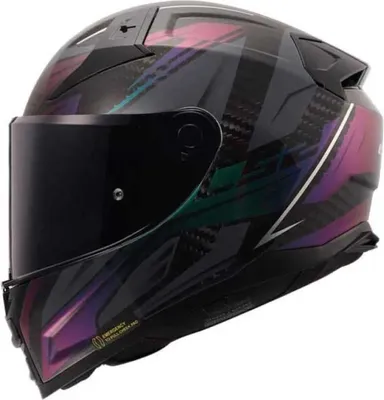 Zdjęcie produktu dla Kask integralny LS2 FF811 Vector II Carbon Savage Chameleon Grey XS