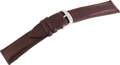 Produktbild von Echtleder-Uhrenarmband, dunkelbraun, 12 mm - 26 mm
