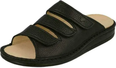 Produktbild von Finn Comfort, Korfu, Herren Pantolette, Leder, Schwarz, NEU - Herrenschuhe Sandale / Pantolette, Schwarz