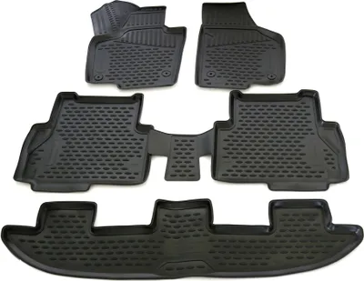 Produktbild von AD Tuning Gummi Fußmatten Set für Seat Alhambra + VW Sharan 7N, Bj. 2017-