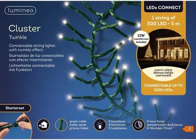 Produktbild von Lumineo LEDs Connect Cluster Start warm weiß 5m