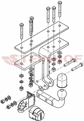 Produktbild von Z547306 Anhängerkupplung passend für NISSAN Pathfinder 01/2005-2014 starr