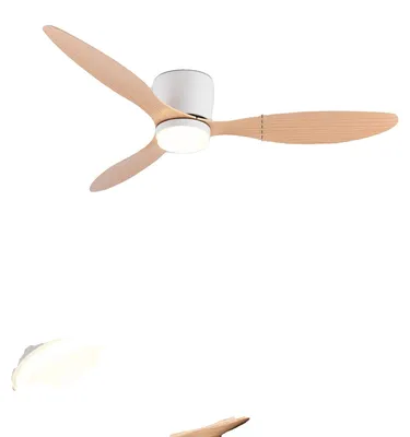 Produktbild von Deckenventilator, Fernbedienung, 6 Geschwindigkeitsstufen einstellbar, Holzmaserung 52 Zoll