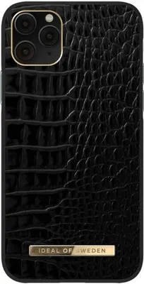 Produktbild von Ideal of Sweden iPhone 12 Pro Max case - Neo Noir Croco Silver