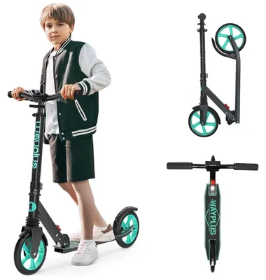 Produktbild von Kinderroller Tretroller Scooter - Klappbar - 78 bis 94 cm - Schwarz - Für Kinder ab 6 Jahren