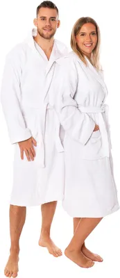 Produktbild von Lavea® Mexico - Bademantel Damen & Herren aus 100% Baumwolle – weicher Frottee Morgenmantel mit Kapuze, für Sauna & Zuhause, saugstark & pflegeleicht