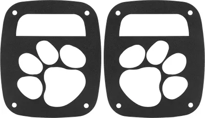 Productafbeelding van Achterlichtbeschermer, achterlichtafdekking, "berenklauw"-styling, geschikt voor Jeep Wrangler TJ 97–06