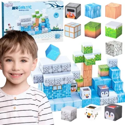 Obrázek produktu pro WOOPIE Magnetické Stavební Kostky Zimní Svět kostek