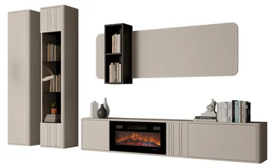 Produktbild von MIRJAN24 Wohnzimmer-Set Philippe VIII, Wohnzimmer-Set (Farbe: Cashmere)