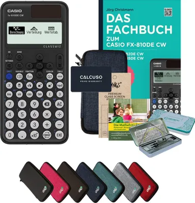 Produktbild von CALCUSO Streberpaket Blau mit Taschenrechner Casio FX-810DE CW ClassWiz