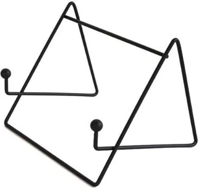 Image de Porte-documents de cuisine en acier - Support pour tablette de cuisine - Noir