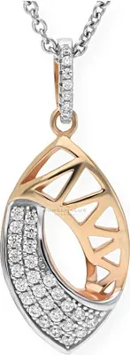 Produktbild von JuwelmaLux Anhänger 925/000 Sterling Silber roségold plattiert mit Zirkonia JL30-02-0556