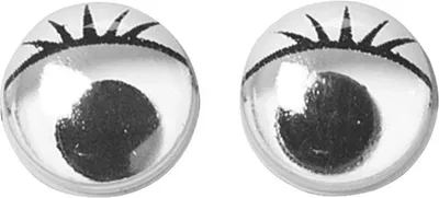 Produktbild von Wackelaugen 10 mm schwarz/weiß VE=10x14 Stück