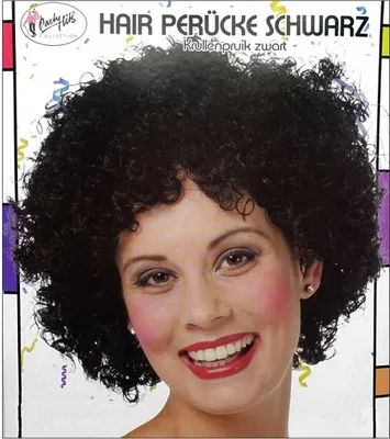 Produktbild von Schwarze 70er Jahre Perücke für Damen und Herren