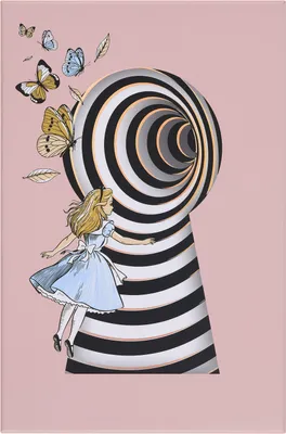 Produktbild von Moleskine Alice im Wunderland Notizbuch limitierte Ausgabe, L/A5, liniert, fester Einband, wiederverwendbare thematische Box