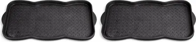 Produktbild von 2 Stück Schuhablage Schuhabtropfschale 3 Paar Schuhe 76x39 Schwarz