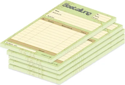 Produktbild von PRICARO Bestellannahmeblock "Salbei", A5, 5 Stück