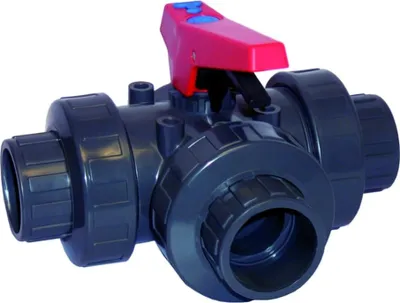 Zdjęcie produktu dla PVC - U 3-drożne gniazdo kulowe 50 mm PN10