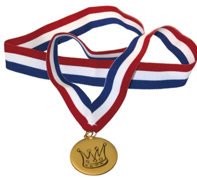 Produktbild von EDUPLAY 170-014 Sport Medaille mit Stoffband, mehrfarbig