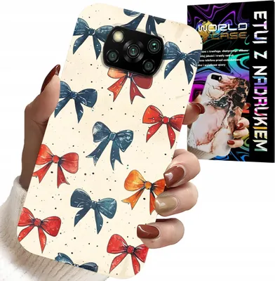 Produktbild von Etui Do Xiaomi Poco X3 - Kolorowe Wstążki Wstążka Modne Wzory