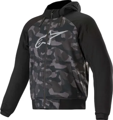 Produktbild von Alpinestars Chrome Camo Sport Motorrad Zip Hoodie, schwarz/camouflage, L