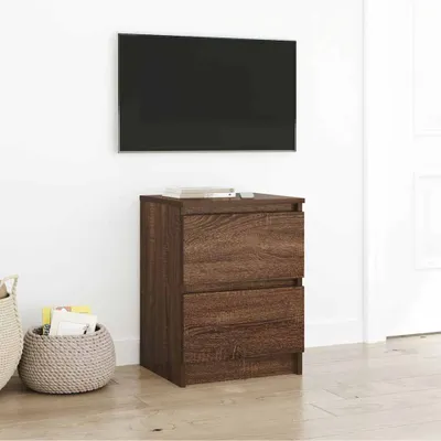 Image de Maison Exclusive - Meuble TV aspect chêne brun 40x35x54 cm Matériau dérivé du bois