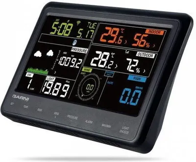 Obrázek produktu pro GARNI 940, Černá, Šedá, Bílá, Anemometr (větroměr), Dešťové srážky, Ultrafialový (UV), Směr větru, 0 - 50 m/s, 10 - 99%, -10 - 60 °C, -25 - 60 °C