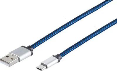 Obrázok produktu pre S/CONN 14-50024, 2 m, USB A, USB C, USB 2.0, 0,48 Gbit/s, Modrá