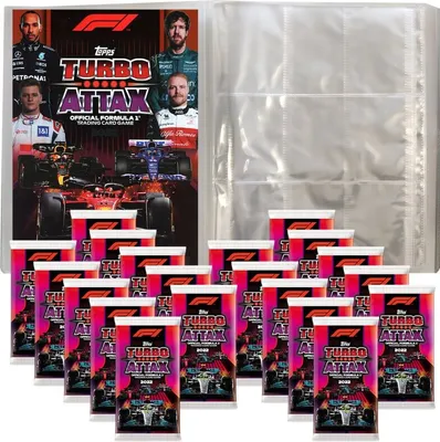 Zdjęcie produktu dla Topps - Turbo Attax Formula 1 2022 - 1 pusty folder kolekcjonerski + 20 boosterów