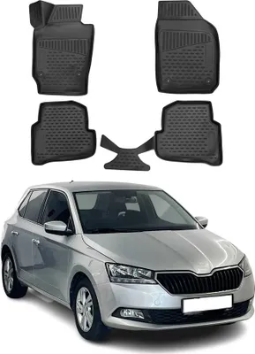 Immagine prodotto di 2015-2021 Skoda Fabia tappetini TPE nero 4 pz