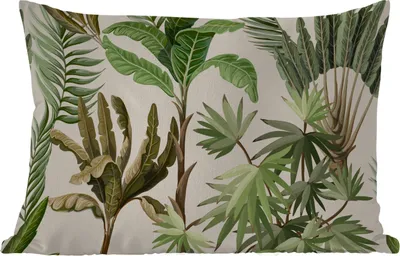 Produktbild von MuchoWow® Outdoor Kissen - Dschungel - Palme - Bananenstaude - Kinder - Natur - Pflanzen - 60x40 cm - Wetterfest - Lounge Kissen - Zierkissen - Kissen für Innenräume