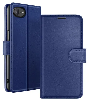 Produktbild von Zanaé, Wallet Hülle mit Standfunktion und Magnetlasche für iPhone 17e, Nachtblau