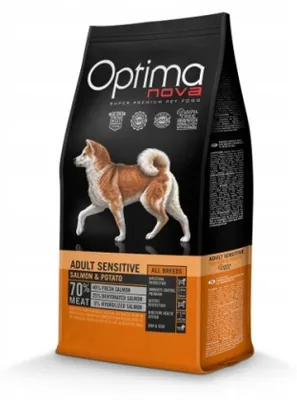 Productafbeelding van OPTIMANOVA Adult Sensitive, zalm en aardappel - droogvoer voor honden - 2 kg