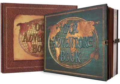 Obrázok produktu pre Fotoalbum na vlastnú tvorbu, Naša kniha dobrodružstiev, DIY scrapbook, 180 strán, zelená farba, 25x20 cm