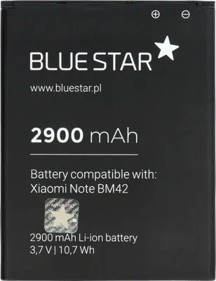 Obrázek produktu pro BATERIE vhodná pro Xiaomi Mi Note (BM42) 2900 mAh Li-Ion Blue Star