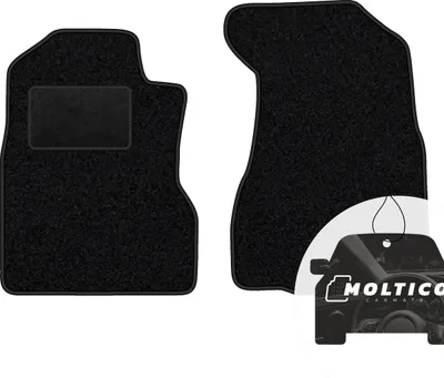 Produktbild von moto-MOLTICO Vorne Fußmatten Auto Velours Autoteppiche Schwarz Automatten Set 2-teilig passend für Honda CR-V 2002-2006