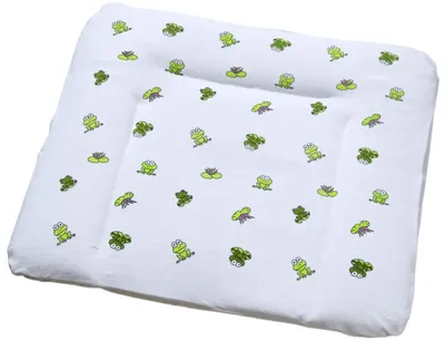 Produktbild von Odenwälder Frottee-Bezug f. Wickelauflage Frosch grün 14.7