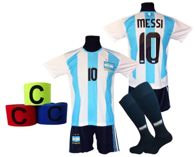Obrázek produktu pro Dres fotbalového týmu Argentiny s jménem Messi – velikost 128 + čelenka