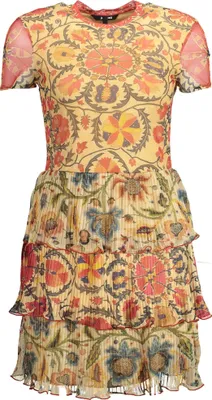 Produktbild von Desigual Damen Kleid - Mehrfarbig mit Blumenmuster 22SWVK51 GR. L