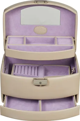 Produktbild von Windrose - 70040-484.62 - Schmuckkästchen - Merino Moda - Schmuckkoffer Automatik - Beige