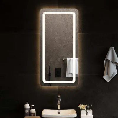 Image de The Living Store Miroir de salle de bain LED 50x100 cm